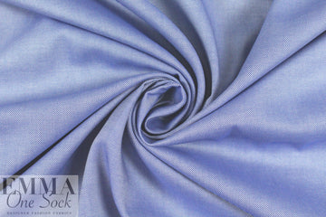 oxford cloth cotton shirting - chambray blue 1.625 yd