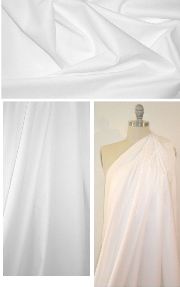 Oxford cloth classic cotton shirting - white 1.125 yds