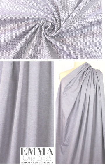 Oxford cloth cotton shirting - grape/white
