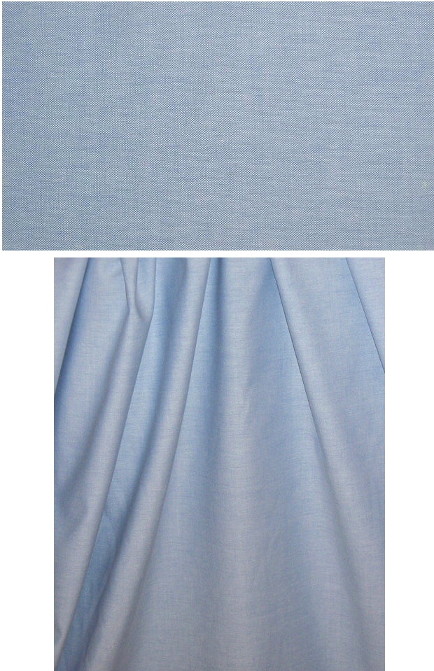 classic cotton oxford cloth shirting-blue 2.33 yds