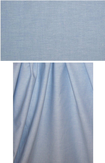 classic cotton oxford cloth shirting-blue 2.33 yds