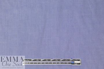 NY designer oxford cloth cotton shirting - chambray blue