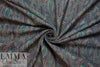 Italian stretch paisley jacquard - teal/grape 1.125 yds