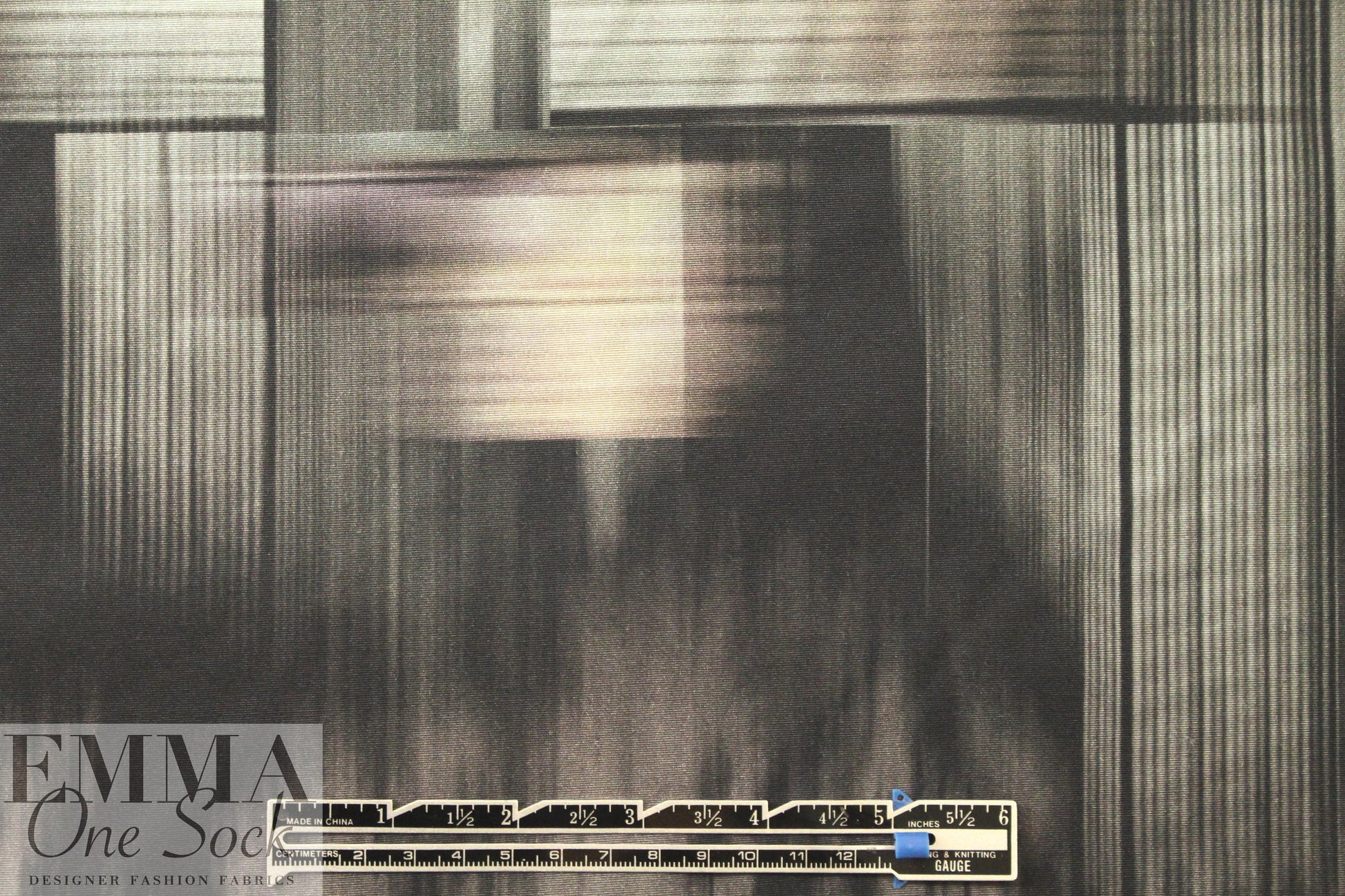 Italian edgy urban scene silk/cotton panel woven