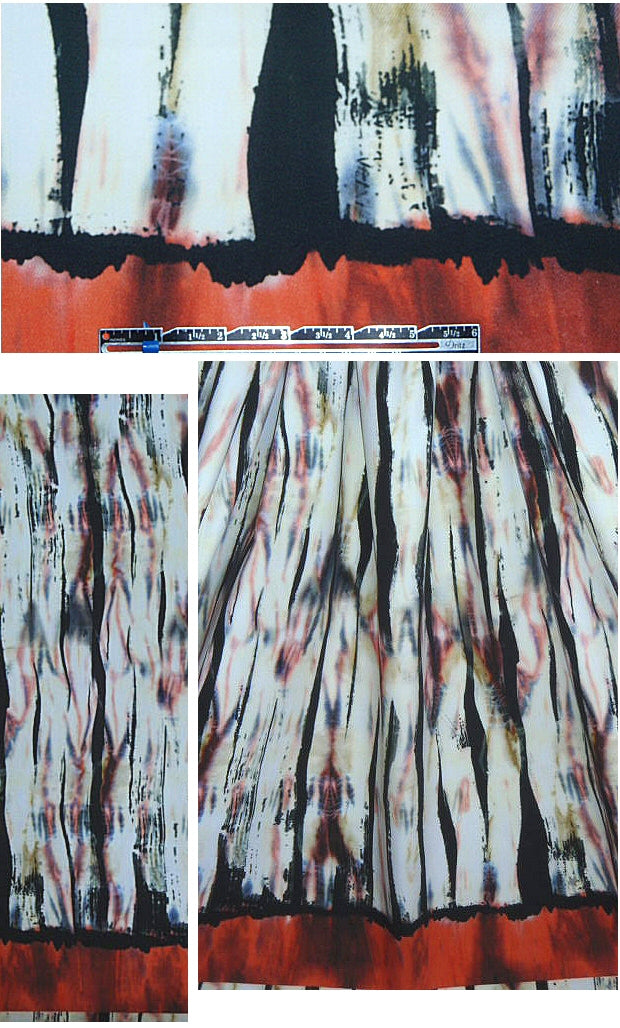 Italian burnished batik cotton/lycra twill .66 yds
