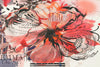 Italian floral motif double panel viscose/spandex knit