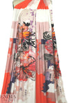 Italian floral motif double panel viscose/spandex knit