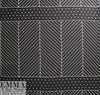NY designer black/white graphic panel silk jacquard 1.25 yds, One panel and a partial