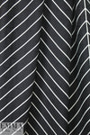 NY designer black/white graphic panel silk jacquard 1.25 yds, One panel and a partial