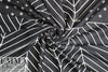 NY designer black/white graphic panel silk jacquard 1.25 yds, One panel and a partial