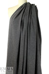 Italian poly/spandex black/gray tweedy stretch woven 1.25 yds
