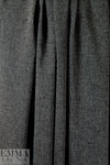 Italian poly/spandex black/gray tweedy stretch woven 1.25 yds
