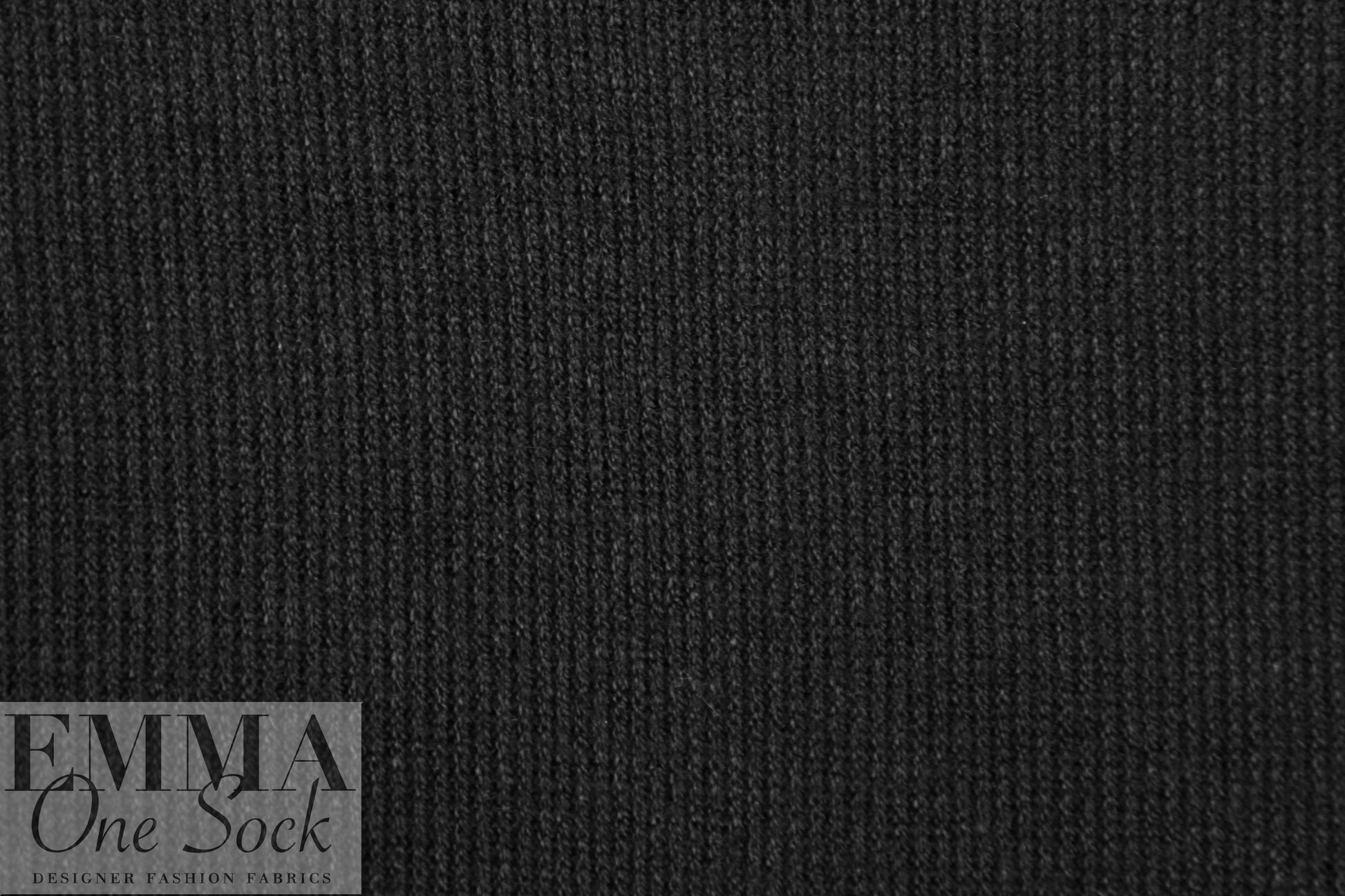 pashmina rib super soft sweater knit - black .5 yds