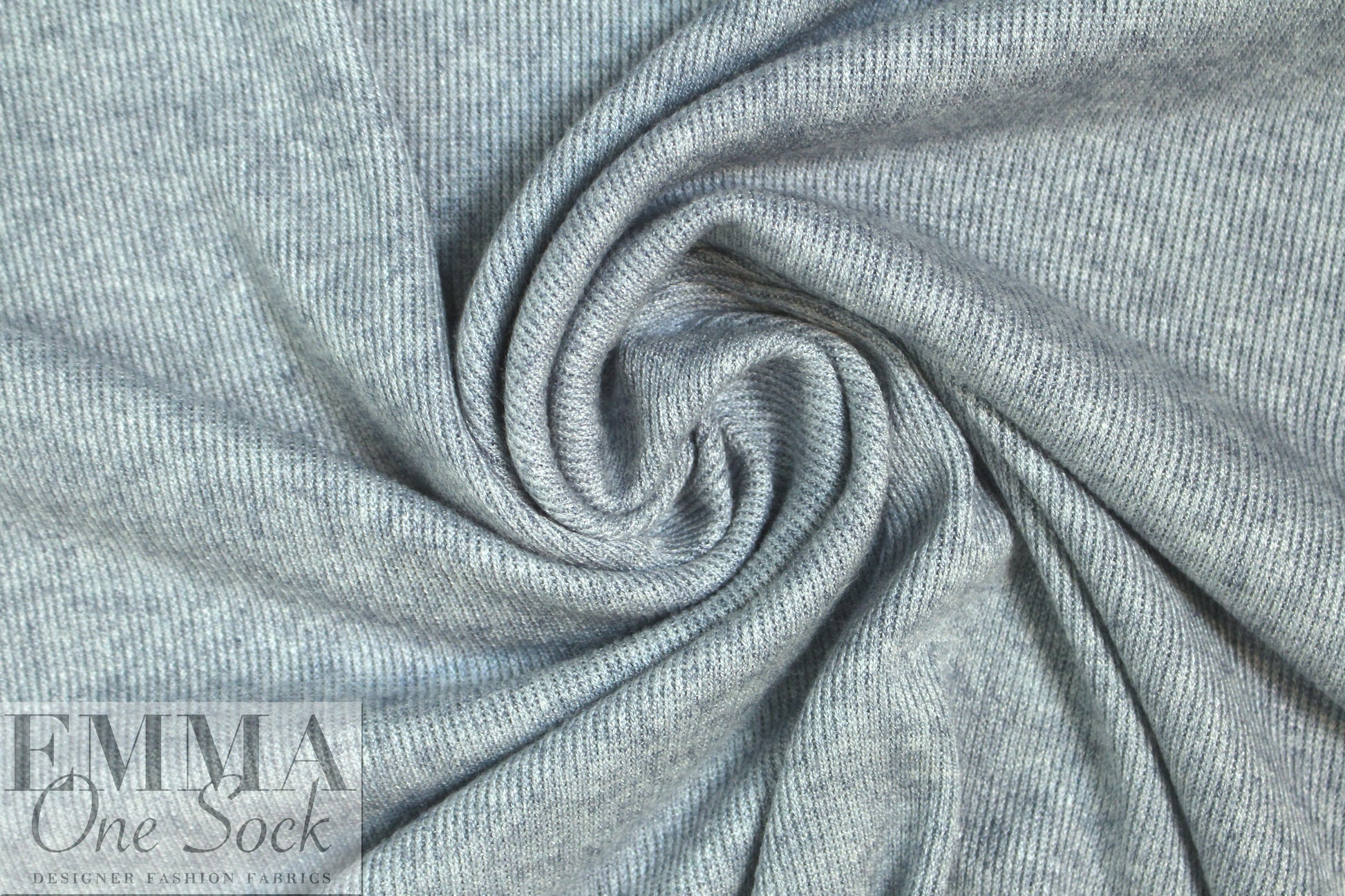 pashmina rib super soft sweater knit - bleached blue 1.6 yds