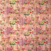 voile, viscose semi-opaque woven 'garden patch'