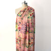 voile, viscose semi-opaque woven 'garden patch'