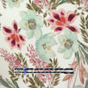 Italian 'graceful garden' viscose pebble crepe woven 1.75 yds