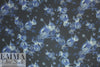 'Kandinsky revisited' drapey pebble crepe woven - denim .75 yds