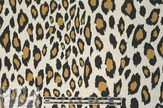 jacquard doubleknit - stylized jungle dot 1.375 yds