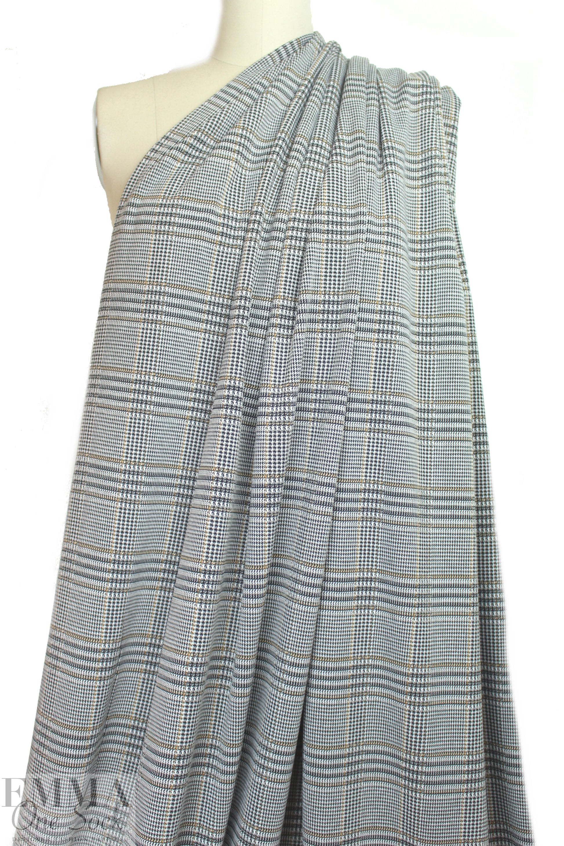 jacquard doubleknit - glen plaid