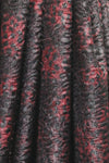 Tah@ri printed faux Persian lamb - burgundy animal 1.375 yds