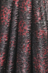 Tah@ri printed faux Persian lamb - burgundy animal 1 yard