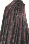 Tah@ri printed faux Persian lamb - burgundy animal 1.5 yds
