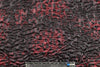 Tah@ri printed faux Persian lamb - burgundy animal 1.88 yds