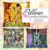 Dutch 'homage to Klimt ' 3-piece pillow cover panel *pattern included*