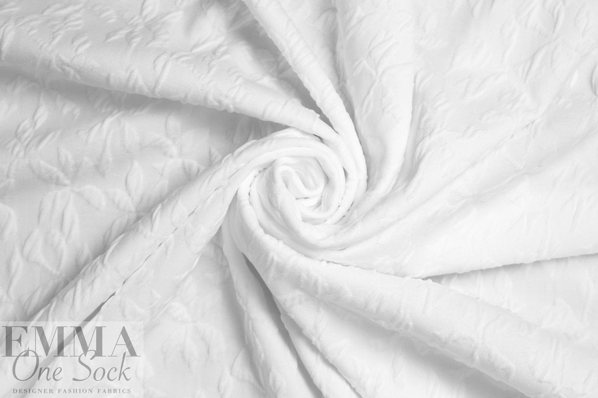 textured pinwheel pique novelty knit - white