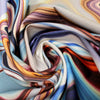 Italian 'fimo swirl' textured stretch cotton woven 1.625 yds