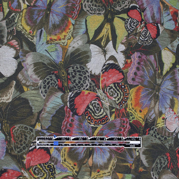 Italian 'butterfly mingle' cotton pique' knit 1 yard