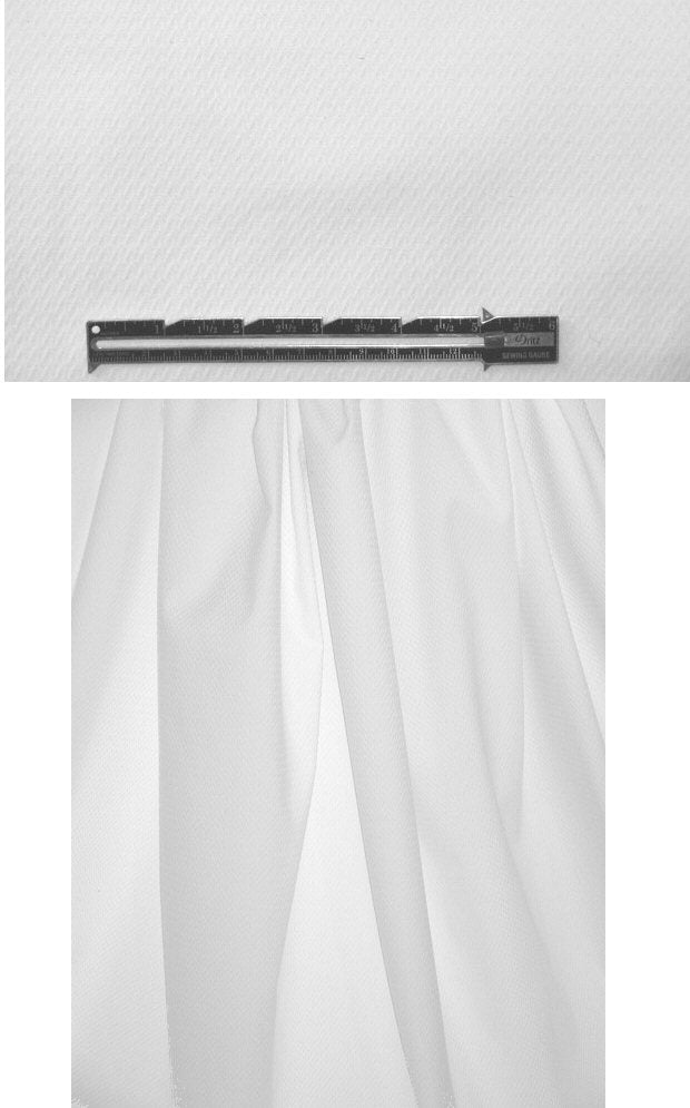 Italian stretch cotton pique - white 1.5 yds