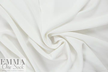 Italian micro-pique' textured viscose woven - white 1.75 yds