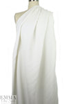 Italian micro-pique' textured viscose woven - white 1.75 yds