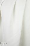 Italian micro-pique' textured viscose woven - white
