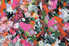 garden abstraction textured pique' knit - pink 1.75 yds