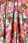 garden abstraction textured pique' knit - pink 2 yd
