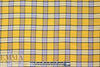 Italian yarn-dyed plaid wool shirting - gold/lavender