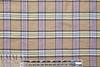 Italian yarn-dyed plaid wool shirting - taupe/lavender 1.75 yd