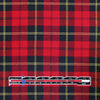 CA designer tartan plaid rayon crepe stretch woven 2 yd