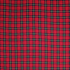 CA designer tartan plaid rayon crepe stretch woven 2 yd