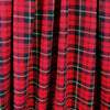 CA designer tartan plaid rayon crepe stretch woven 2 yd