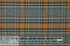 NY designer yarn-dye cotton plaid flannel - cinnamon/gray 1.375 yd