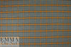 NY designer yarn-dye cotton plaid flannel - cinnamon/gray 1.375 yd