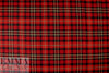 NY designer yarn-dye cotton plaid flannel - red/deep forest 1.5 yd