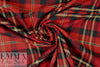 NY designer yarn-dye cotton plaid flannel - red/deep forest 1.5 yd