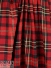 NY designer yarn-dye cotton plaid flannel - red/deep forest 1.5 yd