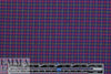 NY designer stretch yarn dyed plaid - rose/navy