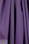 NY designer stretch yarn dyed plaid - rose/navy